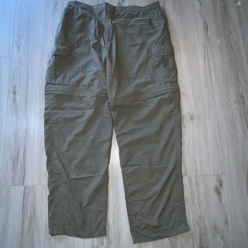 Columbia Mens Titanium Convertible Pants XL Green Hiking Outdoor Nylon‎ Cargo